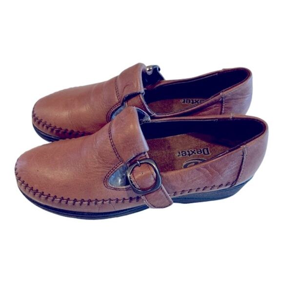 Dexter Walkmocs Brown Women's Comfort Slip On Shoes Nature Friendly Size 7.5W - Picture 1 of 10